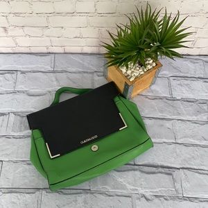 Claudia Ciuti leather green satchel